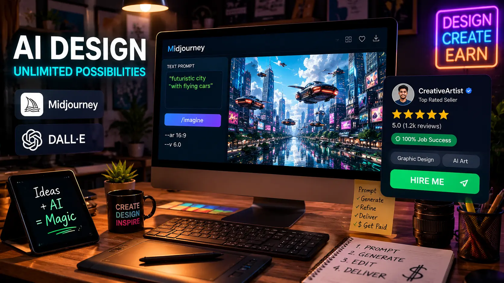 AI image generator tools se design kaise banaye
