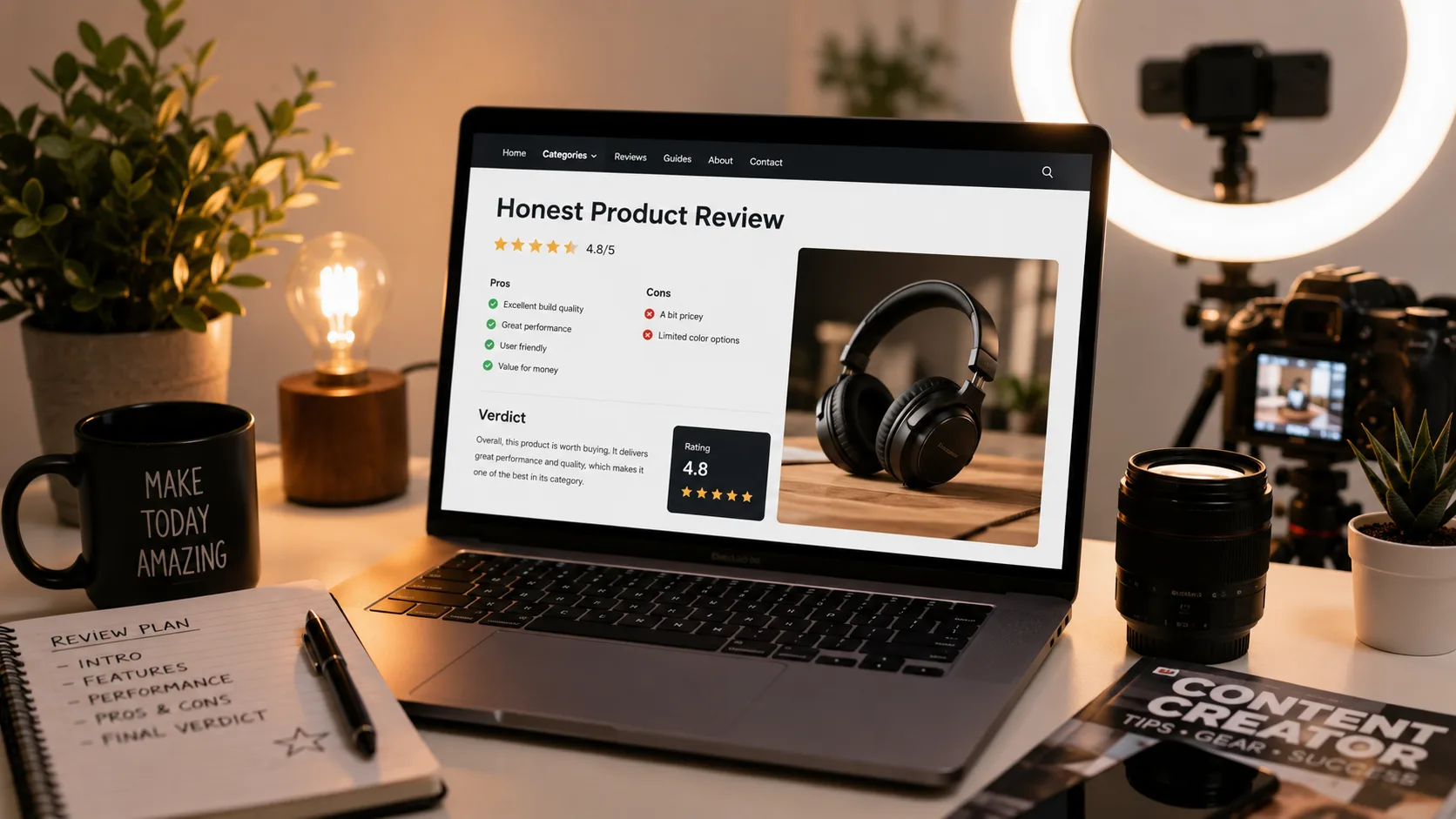 Affiliate product review ke liye genuine content strategy