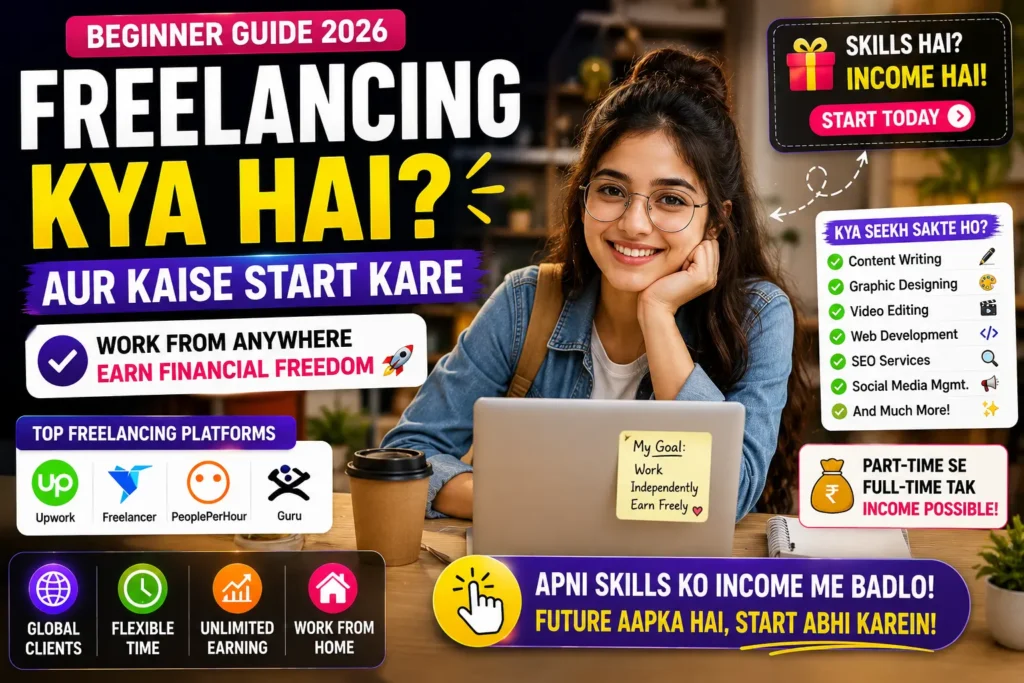 Freelancing Kya Hai Aur Kaise Start Kare Beginner Guide 2026