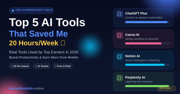 Top 5 AI Tools That Saved 20 Hours a Week - Productivity Guide 2026