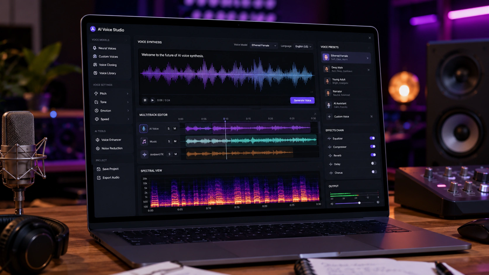 using AI tools for professional YouTube voiceovers