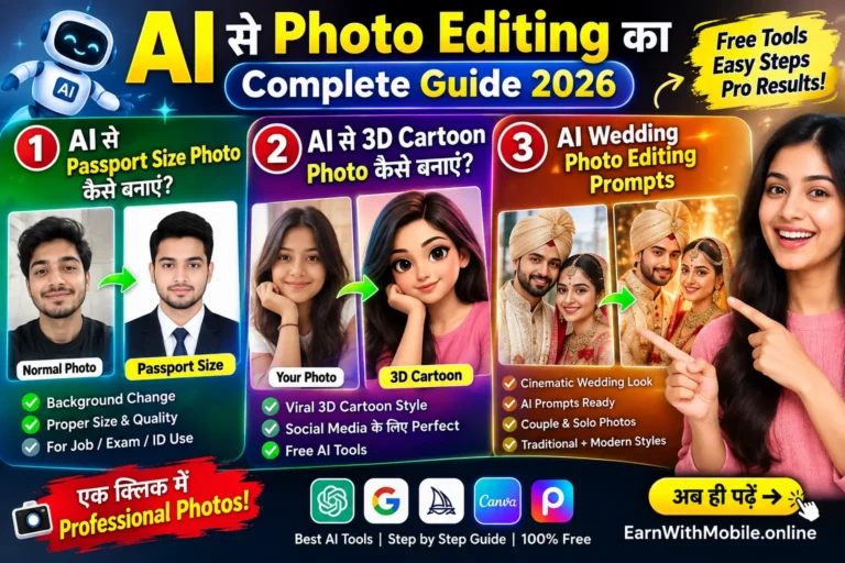 AI Photo Editing Guide 2026: Passport Size, 3D Cartoon & Wedding Prompts